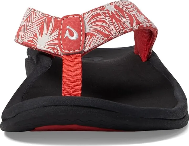 OluKai Ohana W Women's Sandals Lehua Flower/Onyx : 8 B - Medium, Synthetic - Image 2