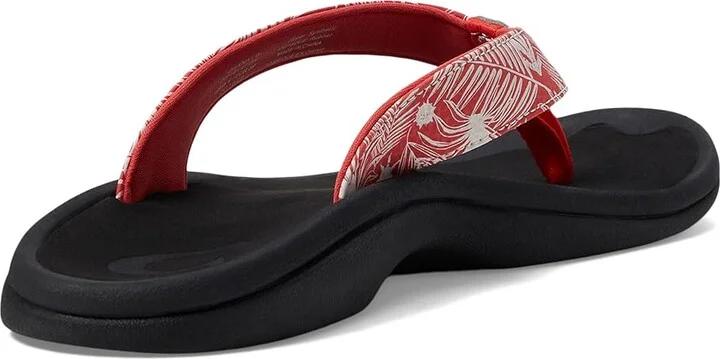 OluKai Ohana W Women's Sandals Lehua Flower/Onyx : 8 B - Medium, Synthetic - Image 4