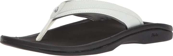 OluKai Ohana W Women's Sandals White/Black : 8 B - Medium, Synthetic - Image 2