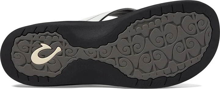 OluKai Ohana W Women's Sandals White/Black : 8 B - Medium, Synthetic - Image 4