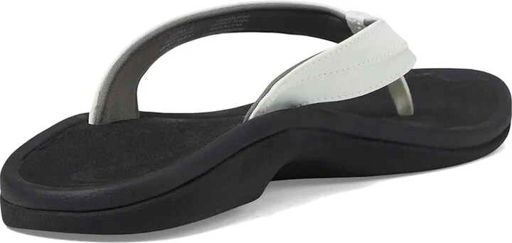 OluKai Ohana W Women's Sandals White/Black : 8 B - Medium, Synthetic - Image 5