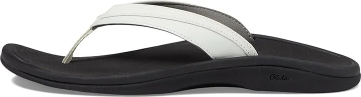 OluKai Ohana W Women's Sandals White/Black : 8 B - Medium, Synthetic - Image 7
