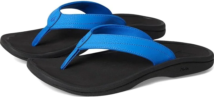 OluKai 'Ohana Women's Sandals Blossom / Lava Rock : 11 B - Medium, Synthetic