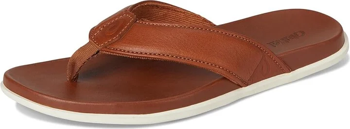 OluKai 'Olali Men's Sandals Fox/Fox : 8 D - Medium, Leather - Image 5