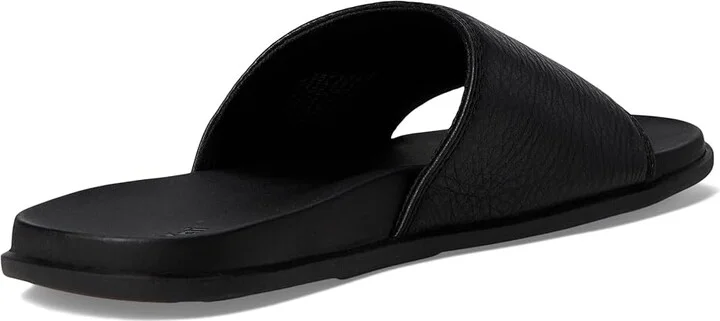 OluKai 'Olali Slide Men's Sandals Black/Black : 14 D - Medium, Leather - Image 4