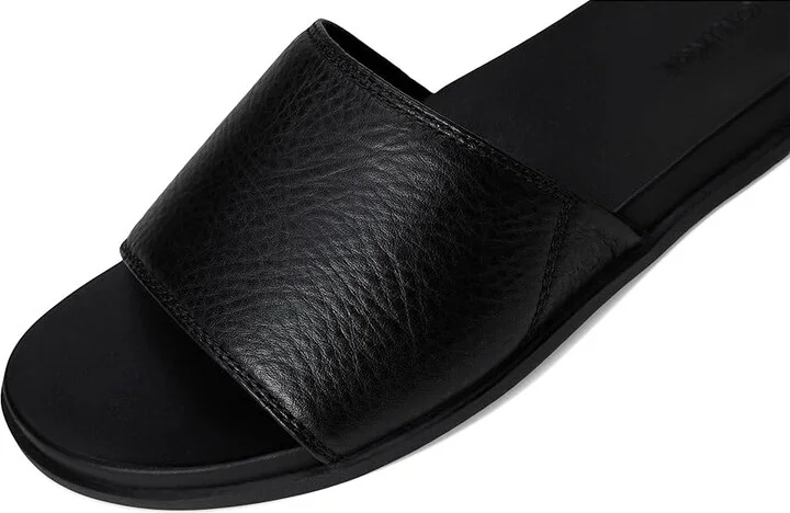 OluKai 'Olali Slide Men's Sandals Black/Black : 14 D - Medium, Leather - Image 7