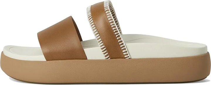OluKai Pae Women's Sandals Tan/White Sand : 7 B - Medium, Leather - Image 6