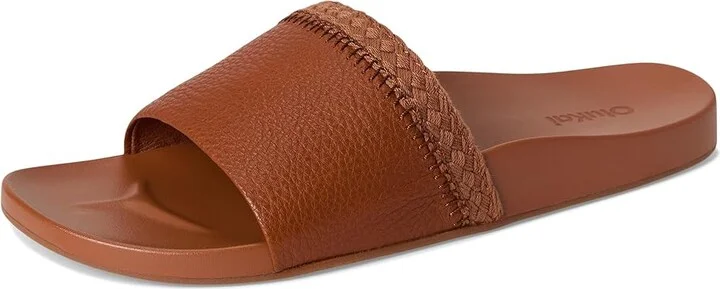 OluKai Pakea Women's Sandals Fox/Fox : 10 B - Medium, Leather - Image 5
