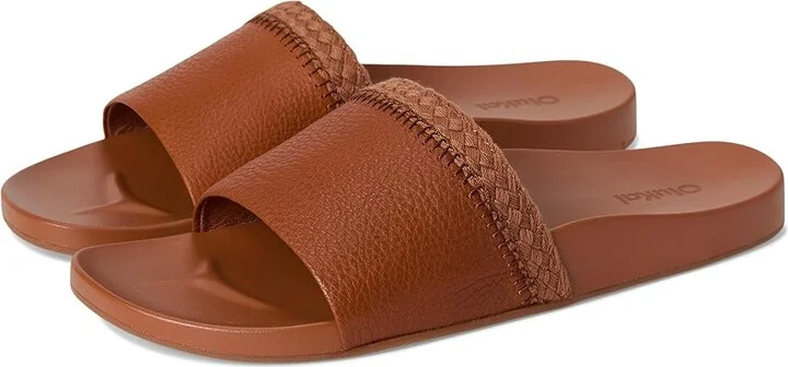 OluKai Pakea Women's Sandals Fox/Fox : 10 B - Medium, Leather