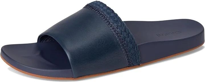 OluKai Pakea Women's Sandals Mood Indigo/Mood Indigo : 9 B - Medium, Leather - Image 5
