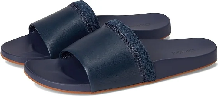 OluKai Pakea Women's Sandals Mood Indigo/Mood Indigo : 9 B - Medium, Leather