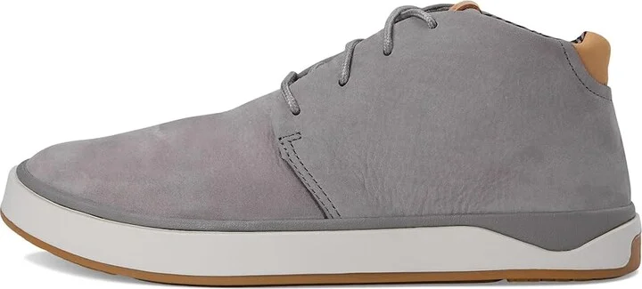 OluKai Papaku 'Ili Chukka Boots Men's Boots Graphite/Graphite : 10 D - Medium, Leather/Rubber/Textile - Image 6