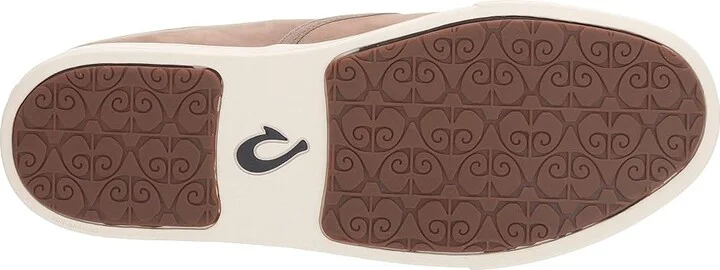 OluKai Pehuea Heu Women's Shoes Taupe Grey/Taupe Grey : 5 B - Medium, Leather - Image 4