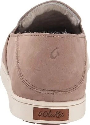 OluKai Pehuea Heu Women's Shoes Taupe Grey/Taupe Grey : 5 B - Medium, Leather - Image 5