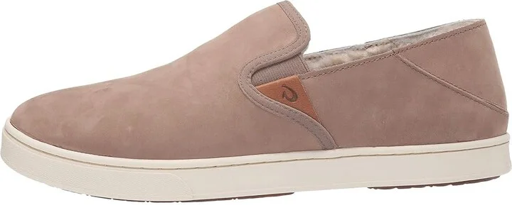 OluKai Pehuea Heu Women's Shoes Taupe Grey/Taupe Grey : 5 B - Medium, Leather - Image 7