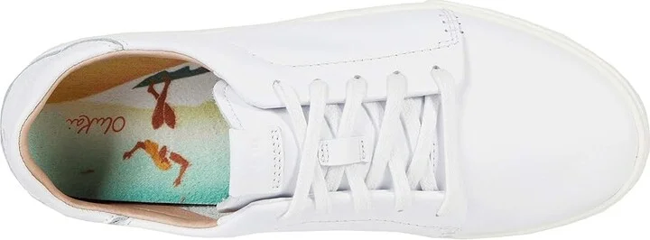 OluKai Pehuea Li Ili Women's Shoes White/White : 5 B - Medium, Leather - Image 2