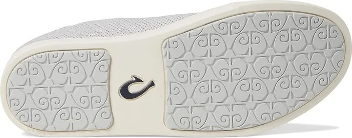 OluKai Pehuea Li Women's Shoes Mist Grey/Mist Grey : 6 B - Medium, Leather/Rubber/Suede - Image 3