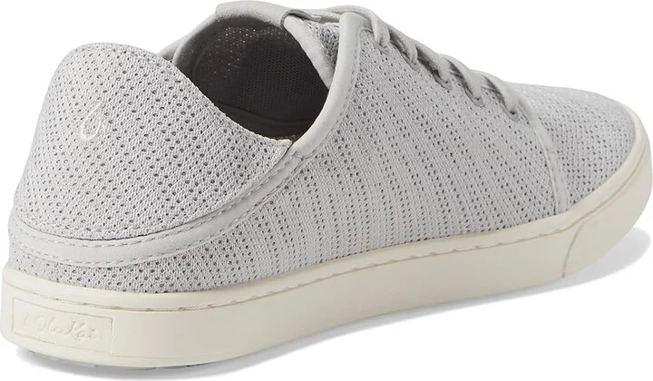 OluKai Pehuea Li Women's Shoes Mist Grey/Mist Grey : 6 B - Medium, Leather/Rubber/Suede - Image 4
