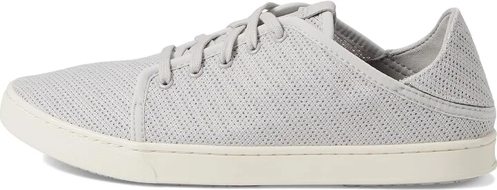 OluKai Pehuea Li Women's Shoes Mist Grey/Mist Grey : 6 B - Medium, Leather/Rubber/Suede - Image 6