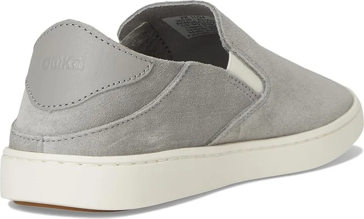 OluKai Pehuea Luxe Women's Shoes Ash/Ash : 7 B - Medium, Suede - Image 4