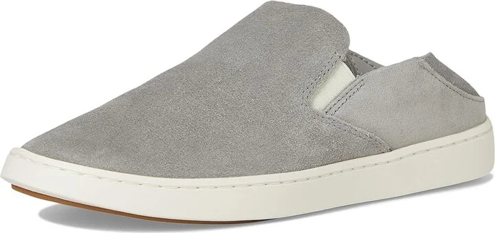 OluKai Pehuea Luxe Women's Shoes Ash/Ash : 7 B - Medium, Suede - Image 5