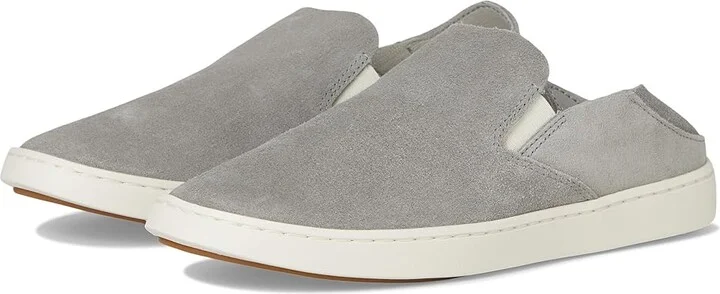 OluKai Pehuea Luxe Women's Shoes Ash/Ash : 7 B - Medium, Suede