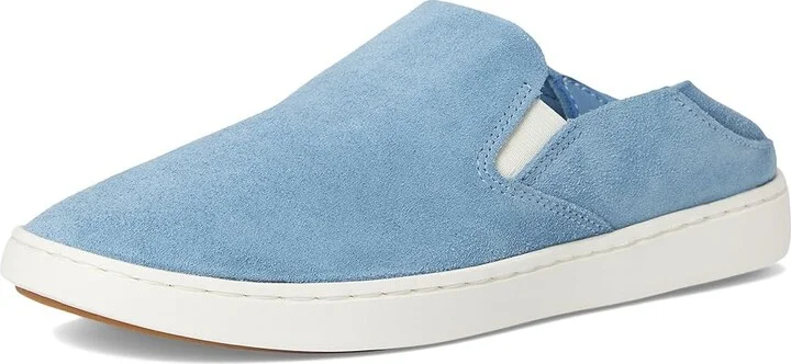 OluKai Pehuea Luxe Women's Shoes Blissful Blue / Blissful Blue : 5 B - Medium, Suede - Image 5