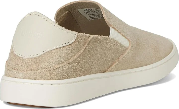 OluKai Pehuea Luxe Women's Shoes Tapa/Tapa : 8 B - Medium, Suede - Image 4