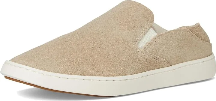 OluKai Pehuea Luxe Women's Shoes Tapa/Tapa : 8 B - Medium, Suede - Image 5