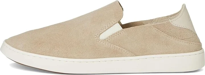 OluKai Pehuea Luxe Women's Shoes Tapa/Tapa : 8 B - Medium, Suede - Image 6