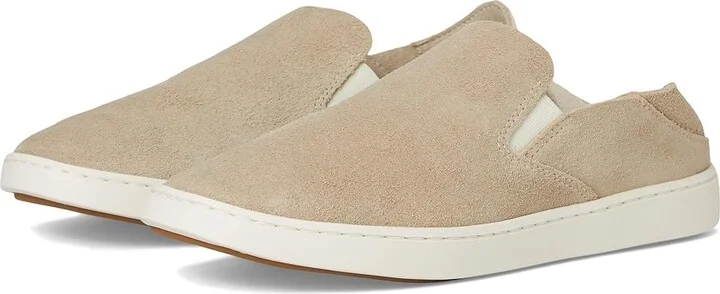 OluKai Pehuea Luxe Women's Shoes Tapa/Tapa : 8 B - Medium, Suede