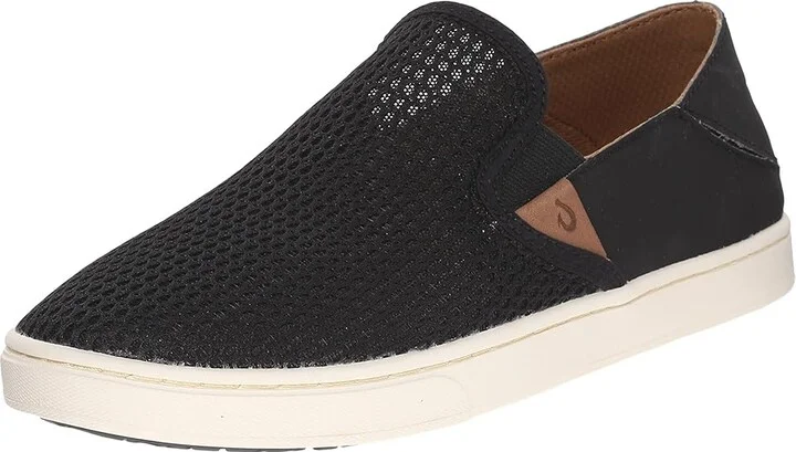 OluKai Pehuea Women's Slip on Shoes Black/Black : 5 B - Medium - Image 2