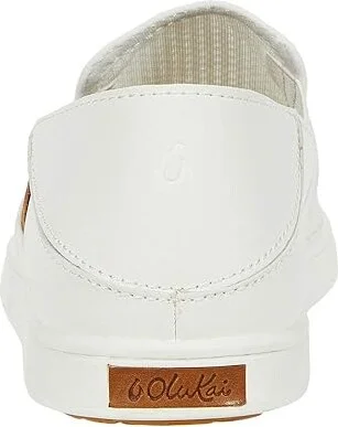 OluKai Pehuea Women's Slip on Shoes Bright White/Bright White : 5 B - Medium - Image 4
