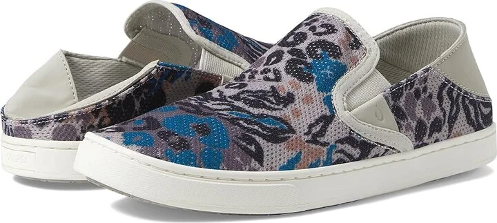 OluKai Pehuea Women's Slip on Shoes Cloudy/Pa'i : 5 B - Medium
