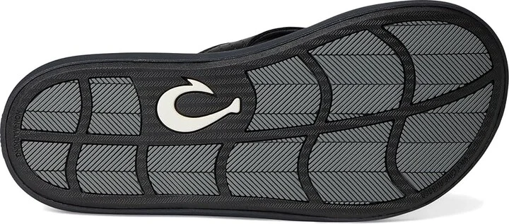 OluKai Pili Men's Sandals Lava Rock/Lava Rock : 9 D - Medium, Leather - Image 3