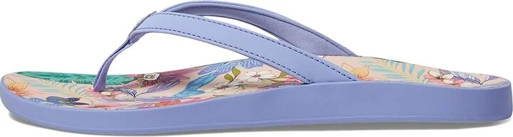 OluKai Puawe Women's Shoes Cloud Blue/Flower : 5 B - Medium, Synthetic - Image 5
