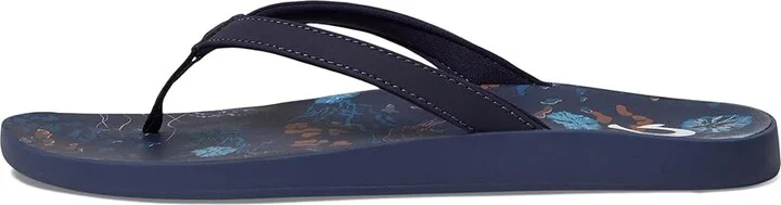 OluKai Puawe Women's Shoes Midnight Navy/Barrier Reef : 10 B - Medium, Synthetic - Image 5