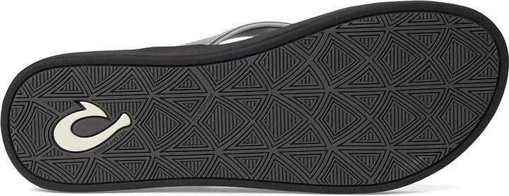 OluKai Puawe Women's Shoes Silver/Black : 6 B - Medium, Synthetic - Image 3