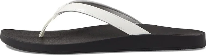 OluKai Puawe Women's Shoes White/Black : 5 B - Medium, Synthetic - Image 5