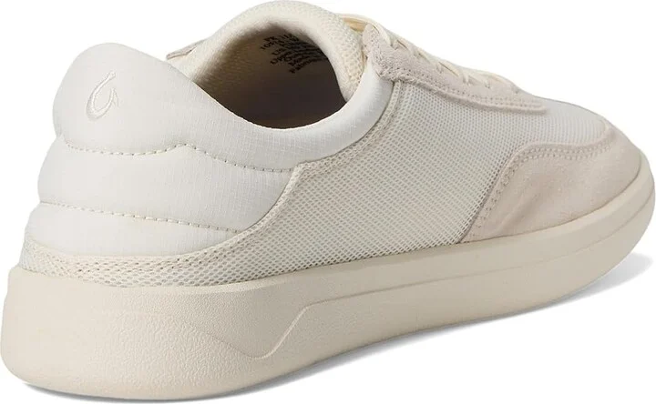 OluKai Punini Men's Shoes White Sand/White Sand : 7 D - Medium, Leather/Textile - Image 4