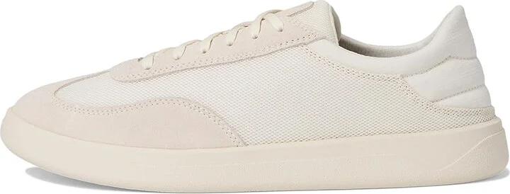 OluKai Punini Men's Shoes White Sand/White Sand : 7 D - Medium, Leather/Textile - Image 6
