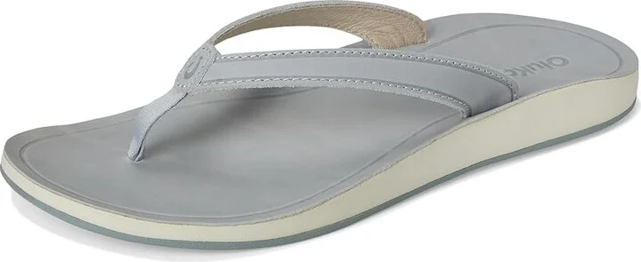 OluKai Southshore Women's Sandals Blue Pearl / Blue Pearl : 11 B - Medium, Leather/Rubber - Image 5