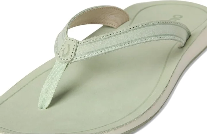OluKai Southshore Women's Sandals Mint/Mint : 7 B - Medium, Leather/Rubber - Image 7