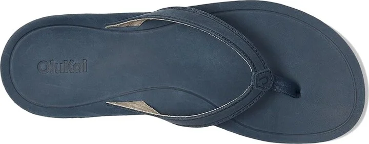OluKai Southshore Women's Sandals Mood Indigo / Mood Indigo : 10 B - Medium, Leather/Rubber - Image 2