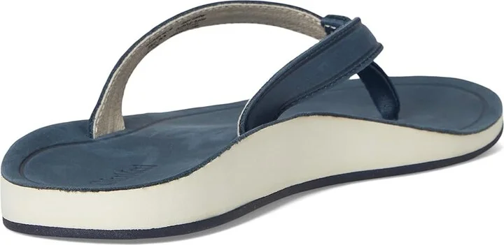 OluKai Southshore Women's Sandals Mood Indigo / Mood Indigo : 10 B - Medium, Leather/Rubber - Image 4