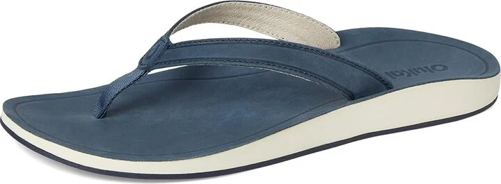 OluKai Southshore Women's Sandals Mood Indigo / Mood Indigo : 10 B - Medium, Leather/Rubber - Image 5
