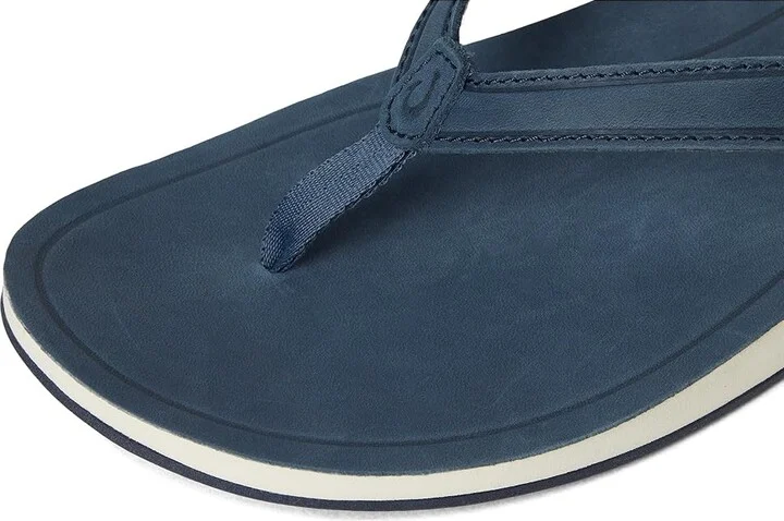 OluKai Southshore Women's Sandals Mood Indigo / Mood Indigo : 10 B - Medium, Leather/Rubber - Image 7