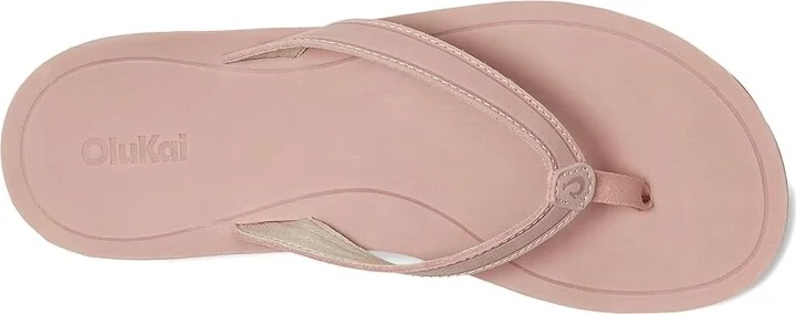 OluKai Southshore Women's Sandals Soft Pink / Soft Pink : 8 B - Medium, Leather/Rubber - Image 2