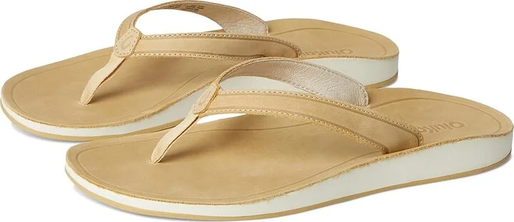 OluKai Southshore Women's Sandals Toasted Coconut / Toasted Coconut : 10 B - Medium, Leather/Rubber