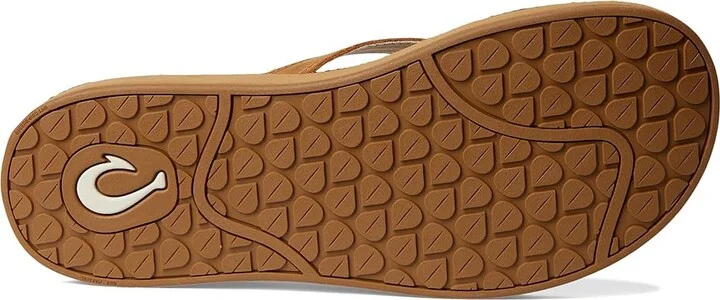 OluKai Southshore Women's Sandals Toffee/Toffee : 6 B - Medium, Leather/Rubber - Image 3